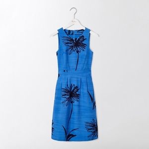 Boden Evelyn Midi Dress In Floral Blue | US Size 4